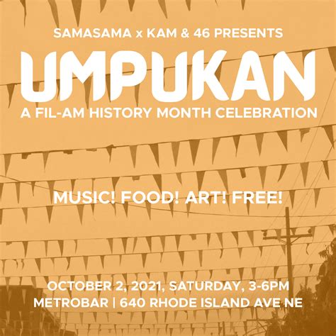 SAMASAMA x Kam and 46 Presents UMPUKAN: A .